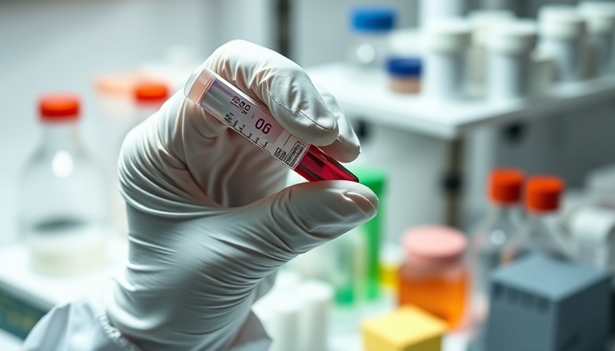 Scientist preparing a sample in a lab, illustrating a drug test process.