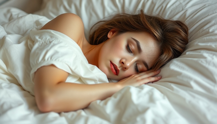 Peaceful woman sleeping under white sheets for parents sleep improvement.