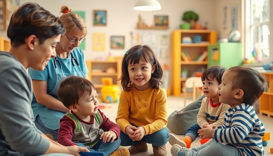 Fentanyl poisoning daycare scene, concerned staff at a daycare center.