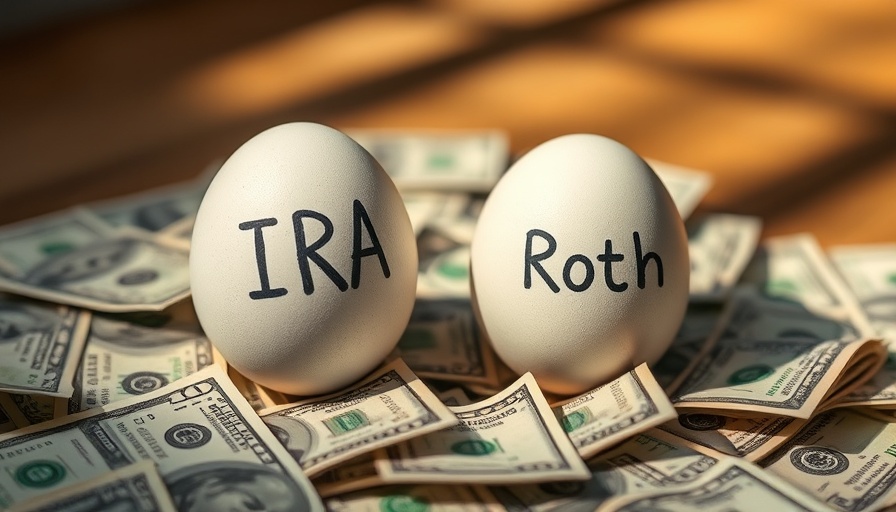 Close-up of eggs labeled IRA and Roth on dollar bills illustrating SEP-IRA.