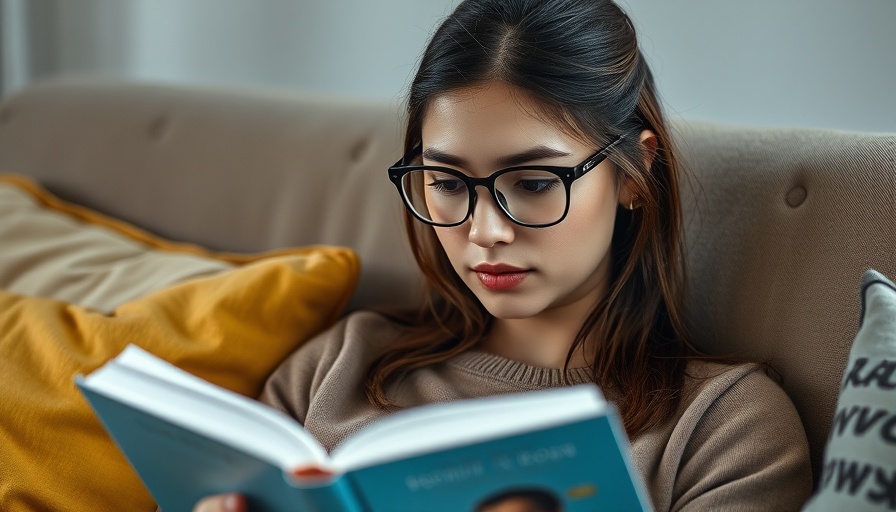 Young woman with glasses reading, embodying nerdiest zodiac signs.