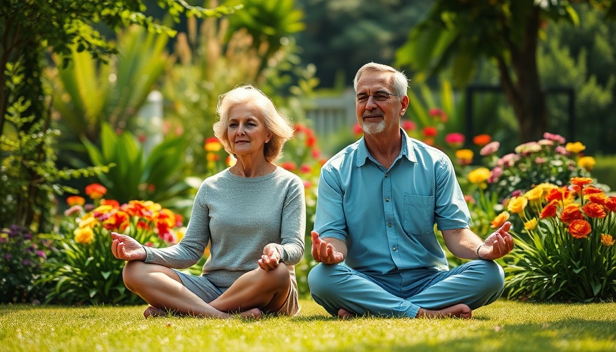 Mindfulness for Parents: serene couple meditating in a garden.