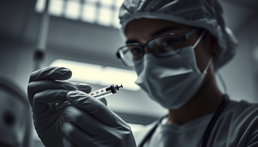 Healthcare worker preparing a syringe, covert COVID-19 jabs.