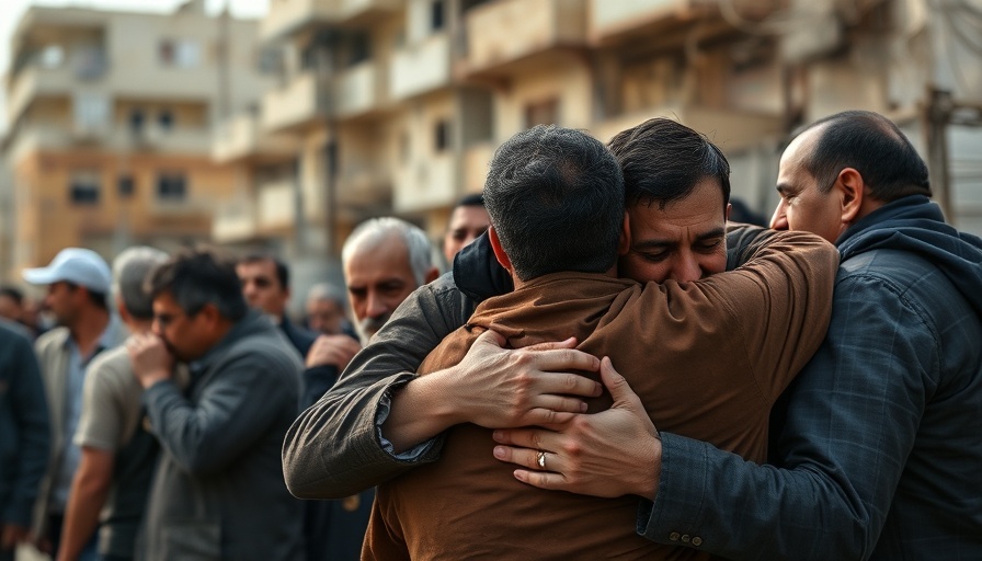 Gaza scene showing somber emotions amid Israeli airstrikes ceasefire.