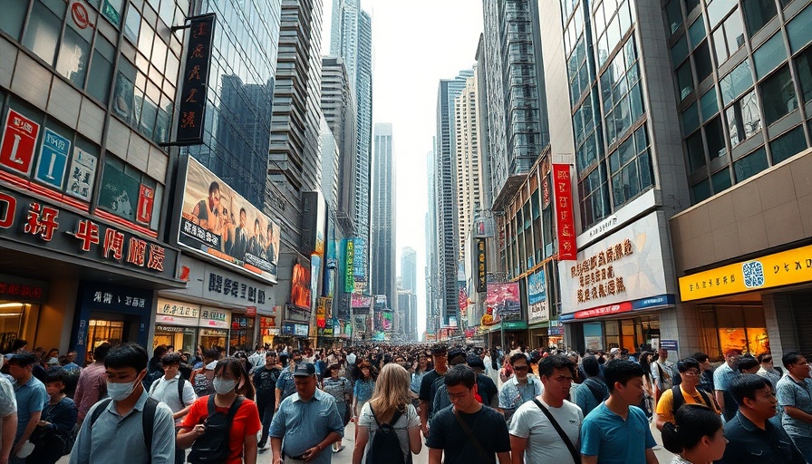 Bustling Hong Kong street highlighting AI talent demand