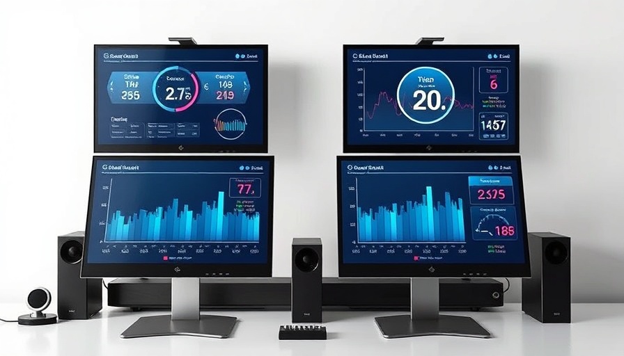 Digital monitors displaying sleep health data on a white background.
