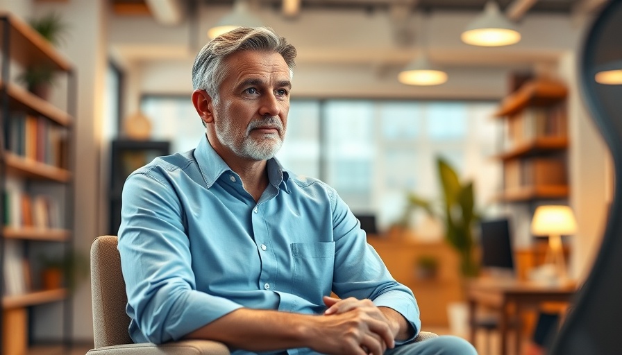 Thoughtful man in an office discussing Histrionic Personality Disorder Parenting.