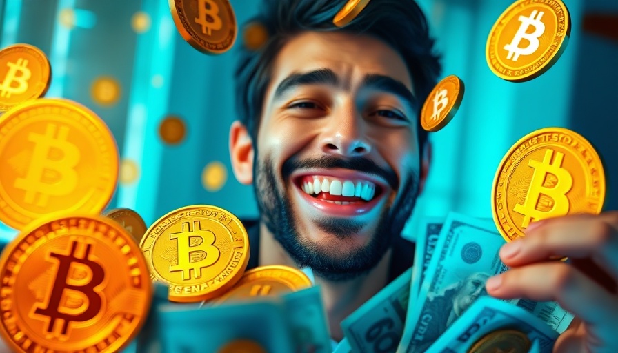 Earn Passive Crypto Profits with easy investment concept illustration.