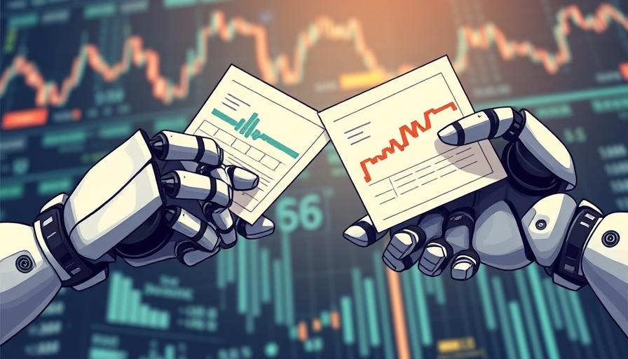 Maximal Extractable Value concept with robot and human hands.