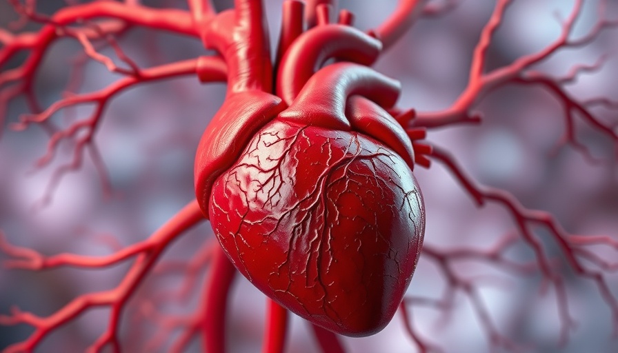 Illustration of heart health benefits from Vitamin C highlighting cardiovascular support.
