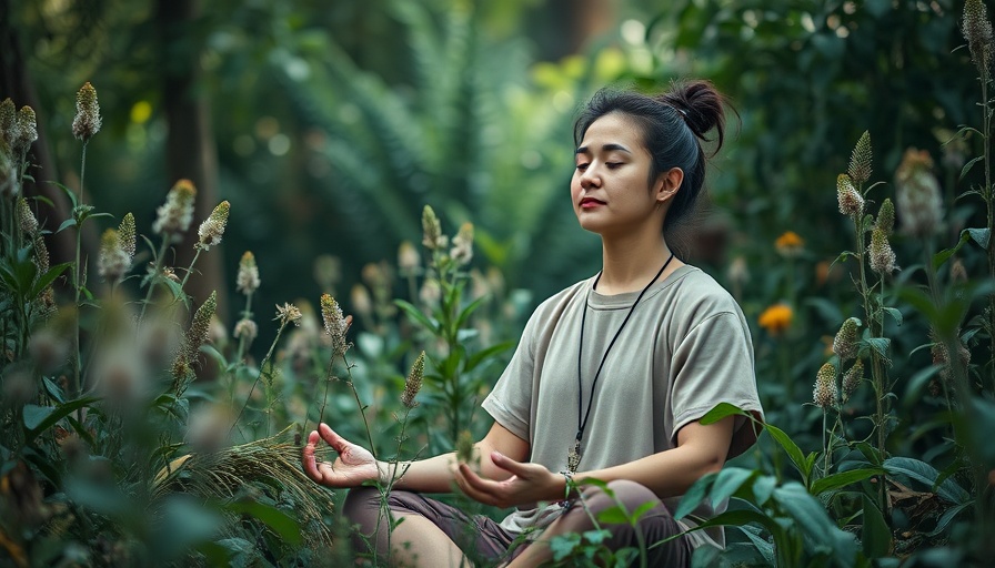 Meditation practitioner in nature, symbolizing alternative medicine for cancer treatment.