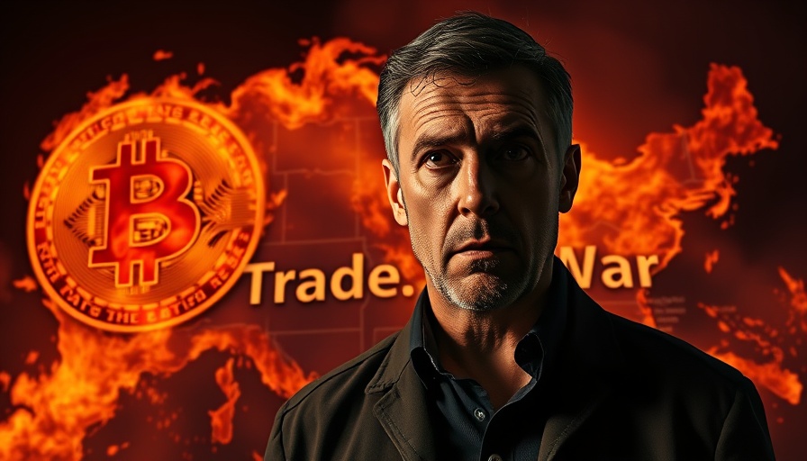 Best Case Scenario for Bitcoin: Dramatic bitcoin scene discussing trade war.
