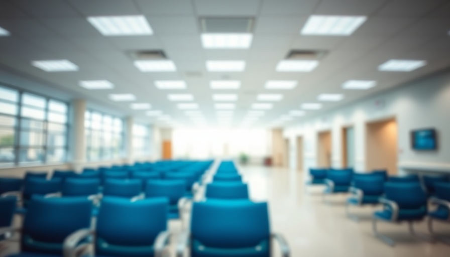 Blurred hospital waiting room highlighting healthcare avoidance due to weight stigma.