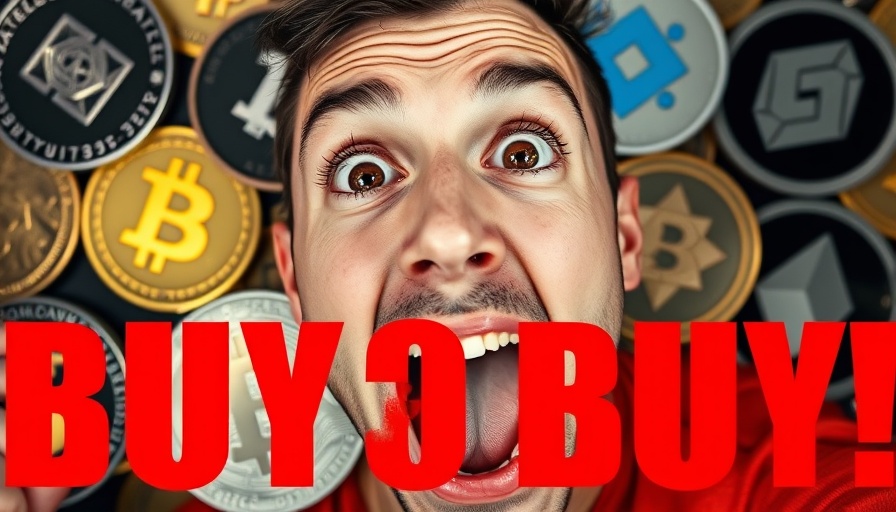 Exciting Bitcoin bull run buy message with crypto logos.