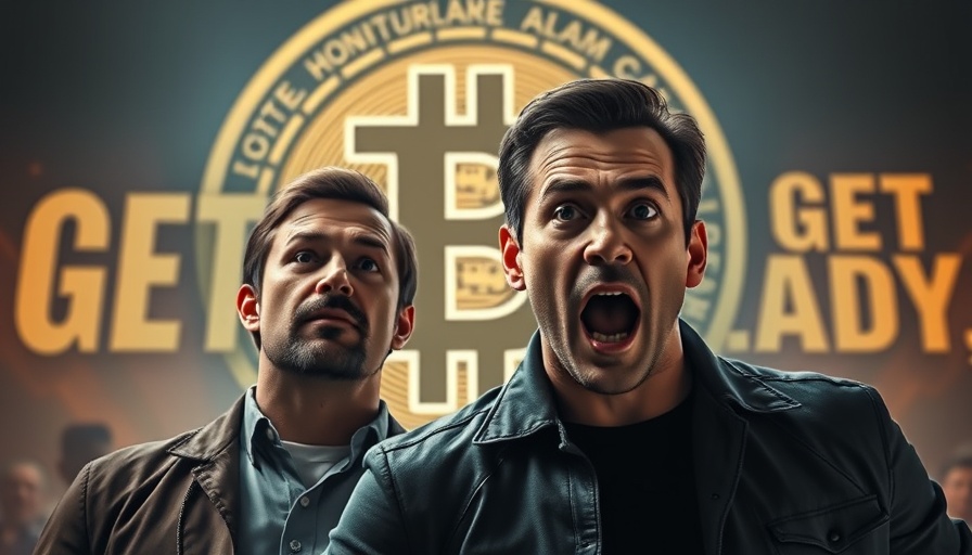 Dramatic illustration with Bitcoin symbol and bold 'GET READY' text.