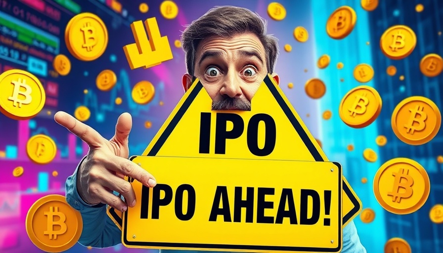 Colorful IPO and cryptocurrency warning concept with Circle IPO CRCL risk.