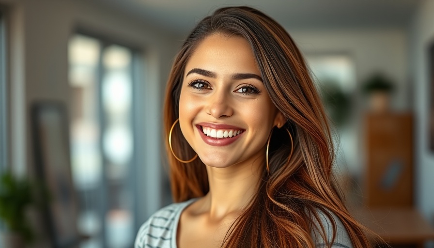 Young woman smiling indoors, relevant to HIV prevention among youth.