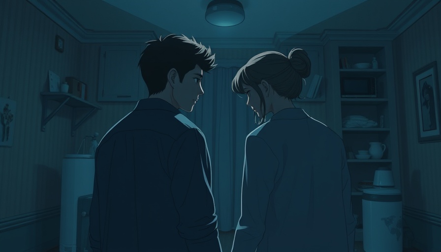Illustration of couple facing away, symbolizing toxic relationship habits.