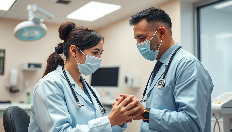Healthcare professional conducting a checkup in a modern clinic, African healthcare.