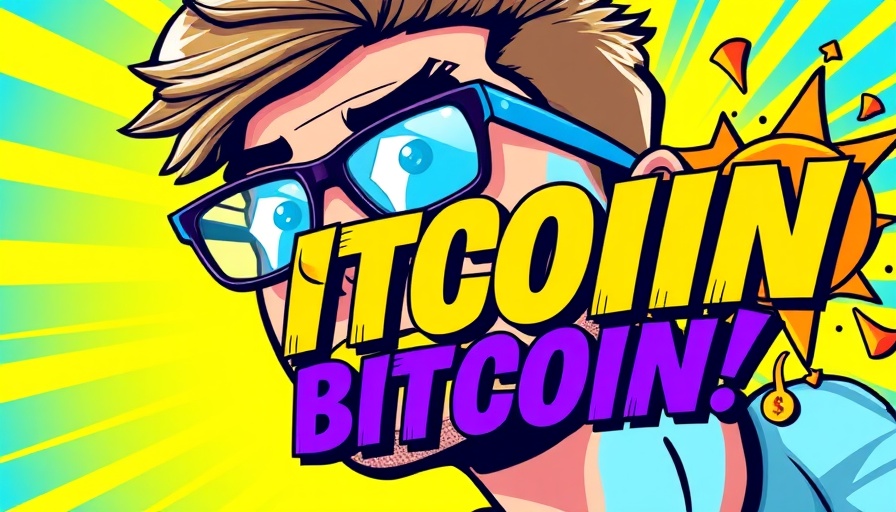 Digital cartoon thumbnail featuring Bitcoin promotion.