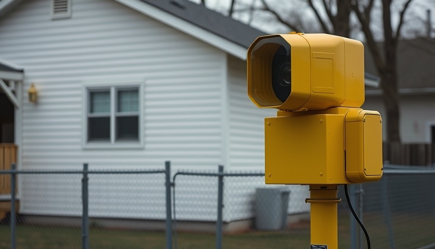 Large yellow emergency siren showcasing mock drill emergency preparedness.