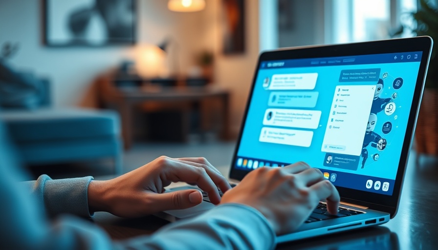 Chatbot marketing strategies displayed on laptop screen.