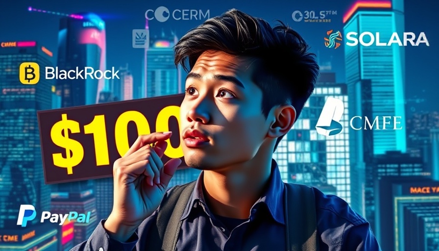 Solana analysis digital collage with financial logos and $1000 sign.