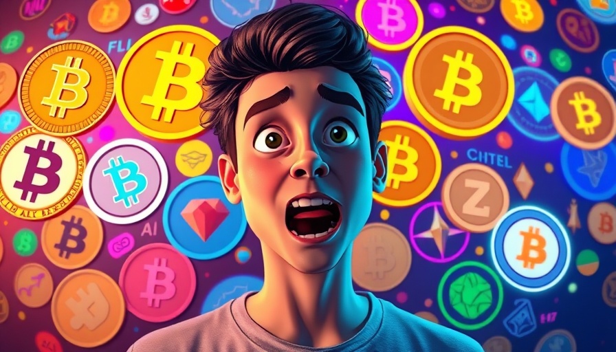 Bitcoin and altcoins dynamic animated scene with live streaming elements.