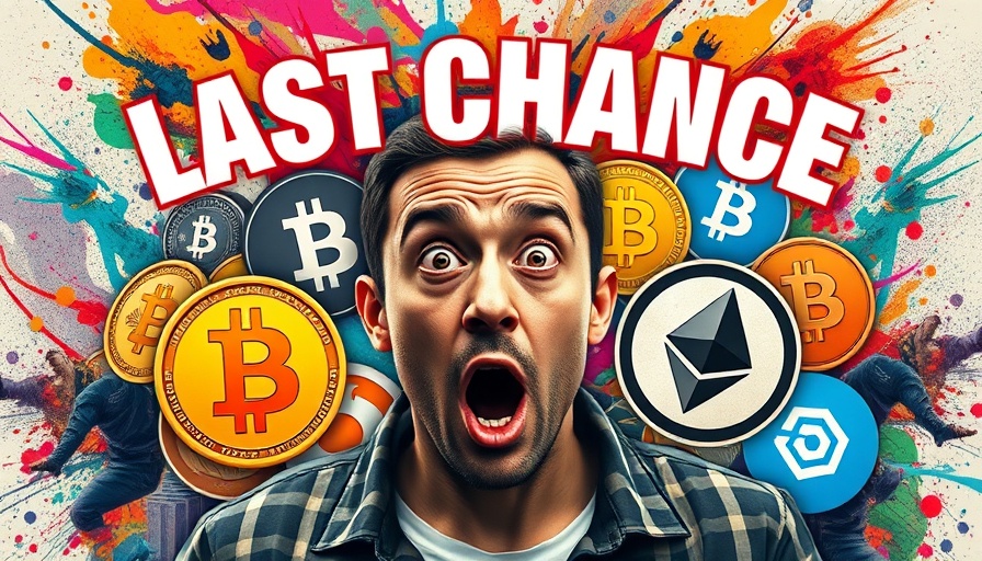 Crypto news vibrant cryptocurrency logo collage with central figure