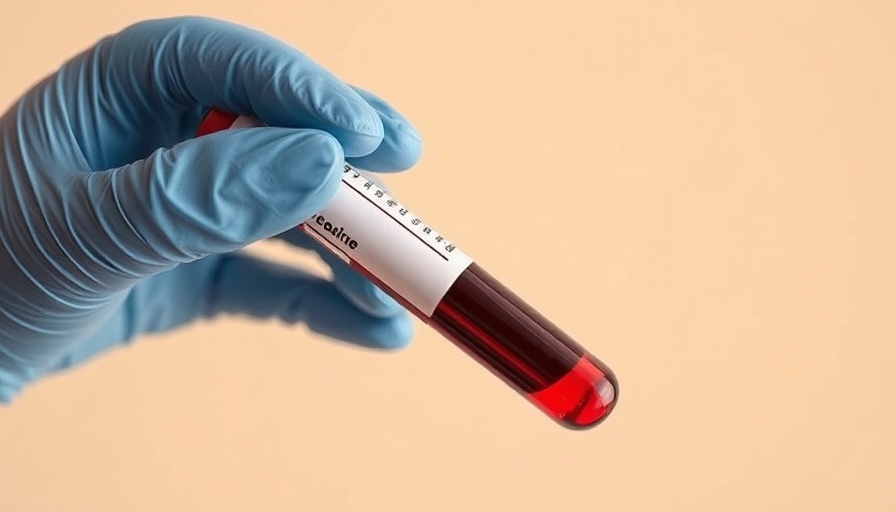 Gloved hand holding blood sample tube benefits of banking cord blood