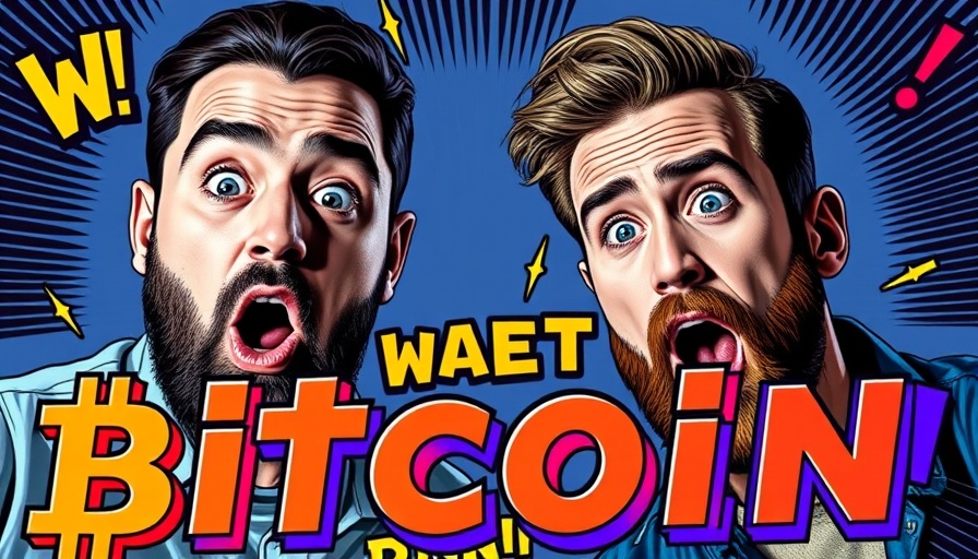 Bitcoin DeFi excitement graphic with surprised expressions.