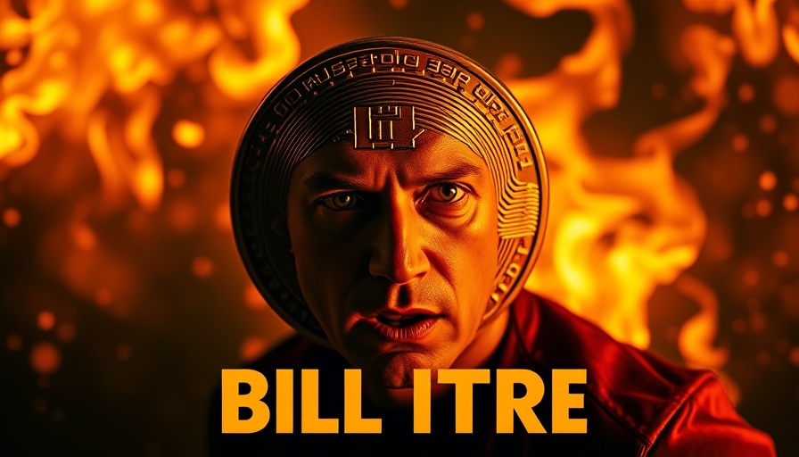 Dramatic Bitcoin price prediction with bullish signal flames.