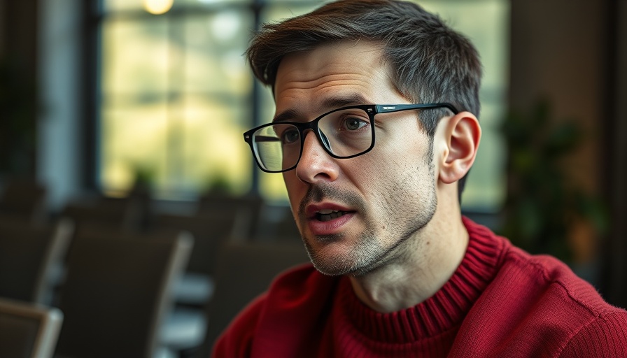 Mental health professional in discussion indoors.