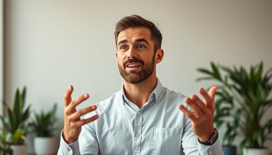 Motivational speaker promotes self-improvement and belief.