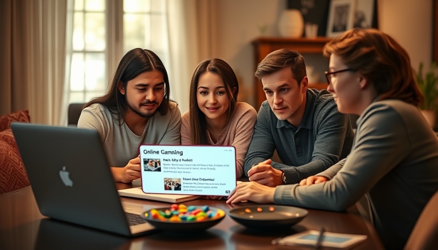 Modern family discussing online gambling safety in cozy living room.