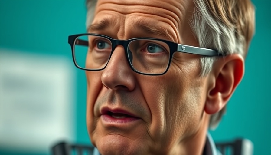 Middle-aged man embracing feelings, thoughtful expression.
