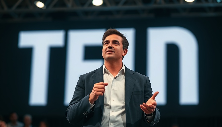 Speaker discussing rest as a right in the workplace on stage