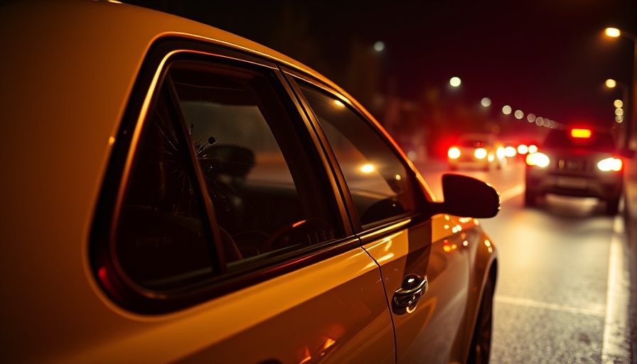 Bullet-riddled car window at night reflecting intense light, related to the motive behind WSU Deputy VC murder.