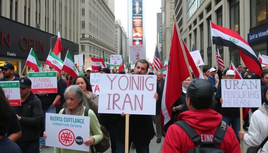 Loop demonstrators protest U.S. bombing Iran