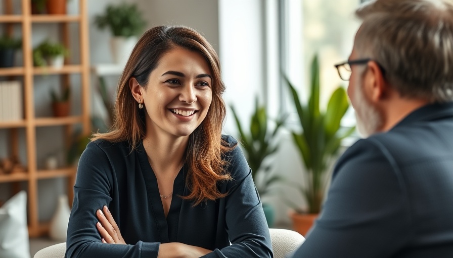 Therapist discussing psychotherapy approaches for treating insomnia with client
