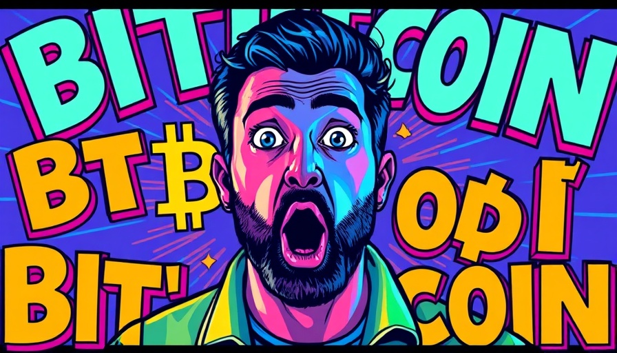 Graphic of man with Bitcoin symbol on vibrant background, 19 altcoins.