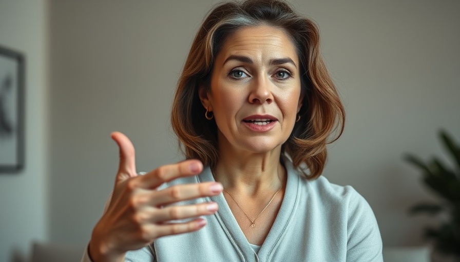 Confident woman discussing passive income crypto concepts.