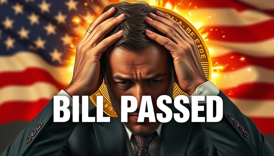 Bitcoin news: Man reacts to new bill passing with Bitcoin symbol.
