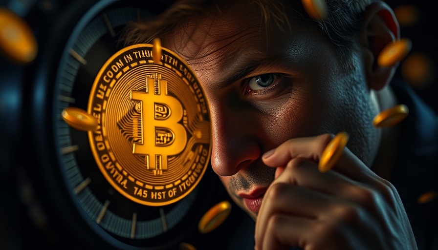 Accumulate Bitcoin concept with Bitcoin clock and coins.