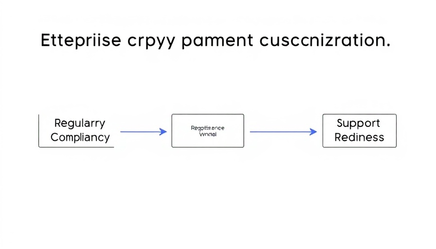 Flowchart of enterprise crypto payment funnel considerations.