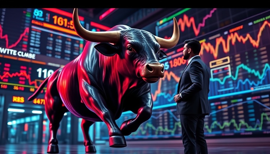 Bitcoin next leg up: dynamic bull market illustration with man.