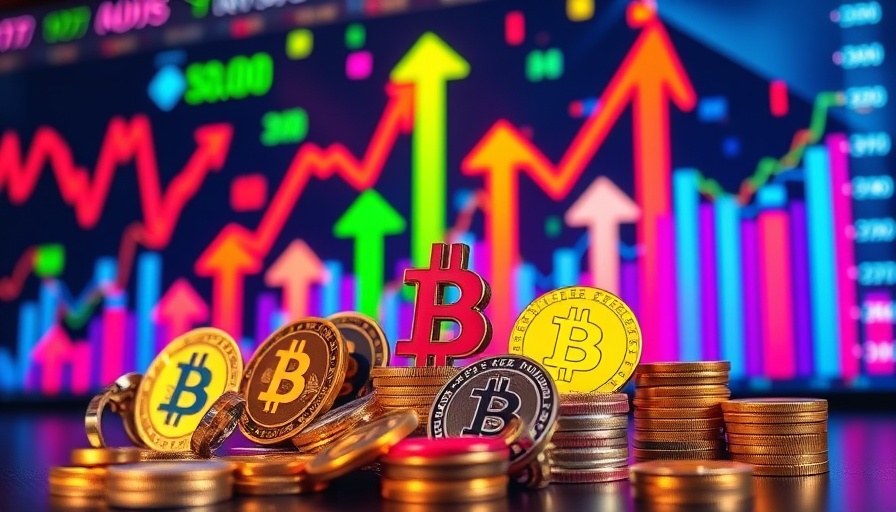 Vibrant scene depicting Altcoin Season trends with various symbols.