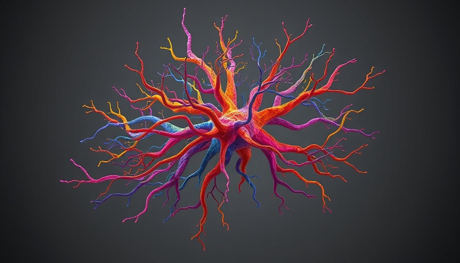 Vibrant neural pathways illustrating the link between pain and emotional responses.