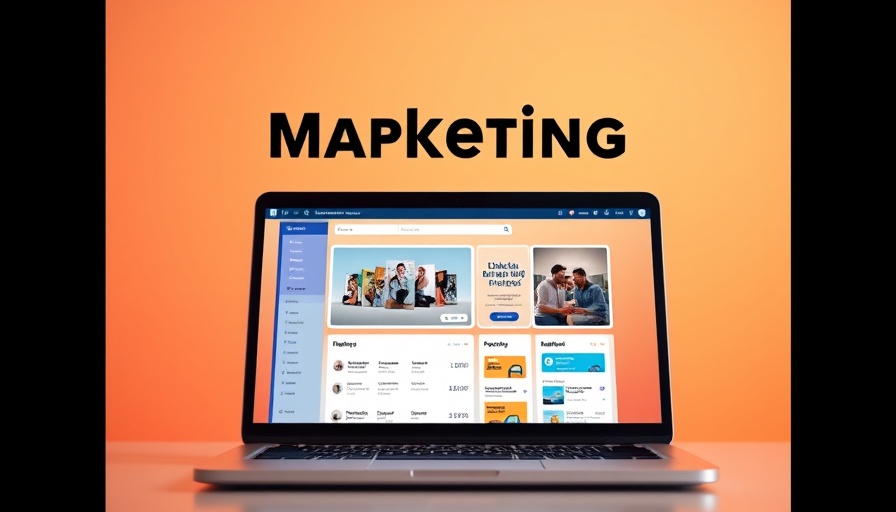 LLM SEO marketing tools interface on laptop with bold ad text.