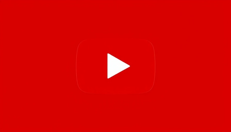 YouTube logo with red background